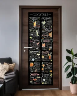 Cocktails Türposter Die besten Rezepte an der Türe