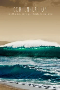 Contemplation Poster Ocean