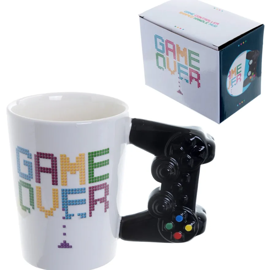 Controller Tasse Game Over mit 3D Controller am Henkel