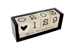 Countdown Kalender Holz-Tischkalender, Tagezähler
