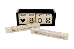 Countdown Kalender Holz-Tischkalender, Tagezähler