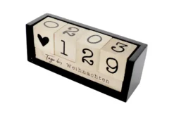 Countdown Kalender Holz-Tischkalender, Tagezähler