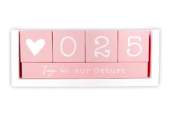 Countdown Kalender Holz-Tischkalender, Tagezähler