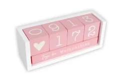 Countdown Kalender Holz-Tischkalender, Tagezähler