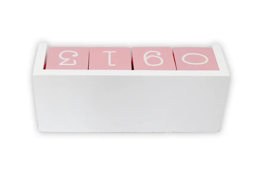 Countdown Kalender Holz-Tischkalender, Tagezähler