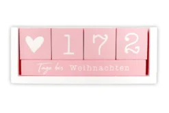 Countdown Kalender Holz-Tischkalender, Tagezähler