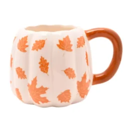 Country Living 3D Kürbistasse Orange Leaves 600ml