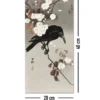 Crow And Cherry Blossom Kunstdruck | Ohara Koson | 20x40 cm