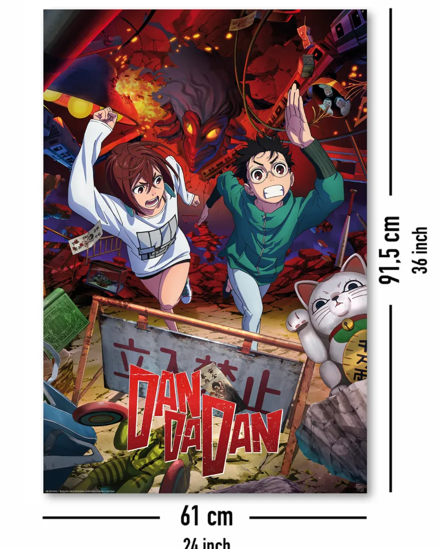 Dan Da Dan Poster Momo & Okarun