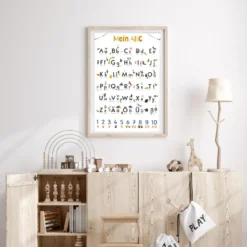 Das ABC Poster Auf 170 gr. Papier gedruckt