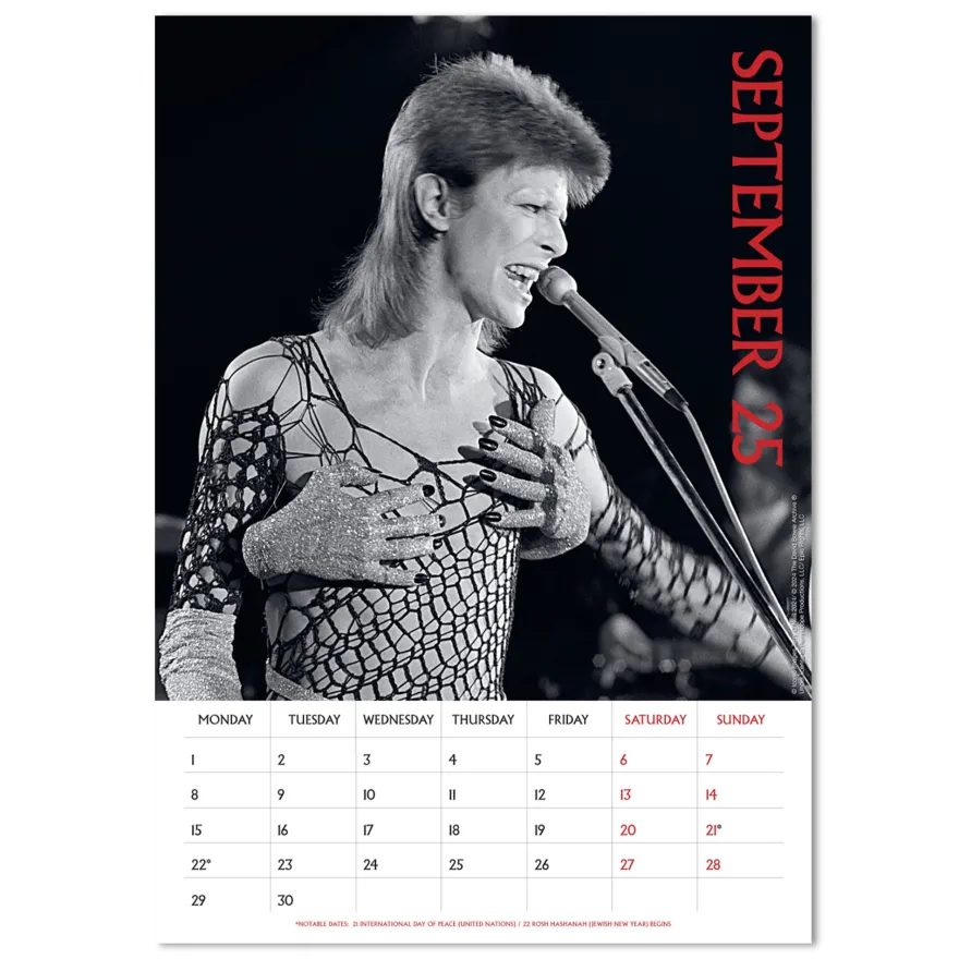 David Bowie Kalender 2025
