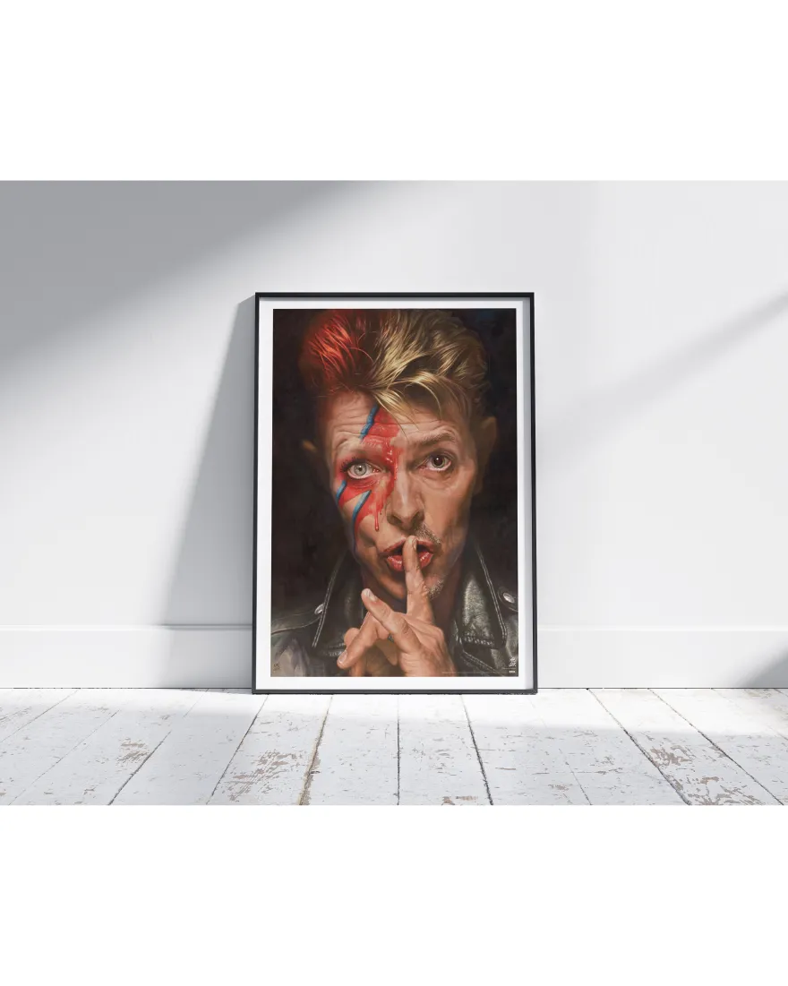 David Bowie Poster Sebastian Krüger Karikatur