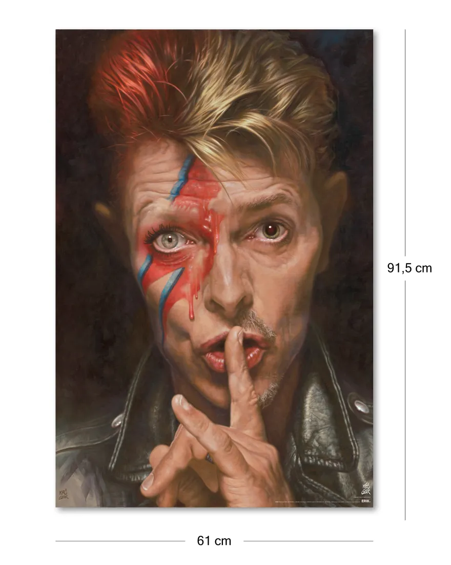 David Bowie Poster Sebastian Krüger Karikatur