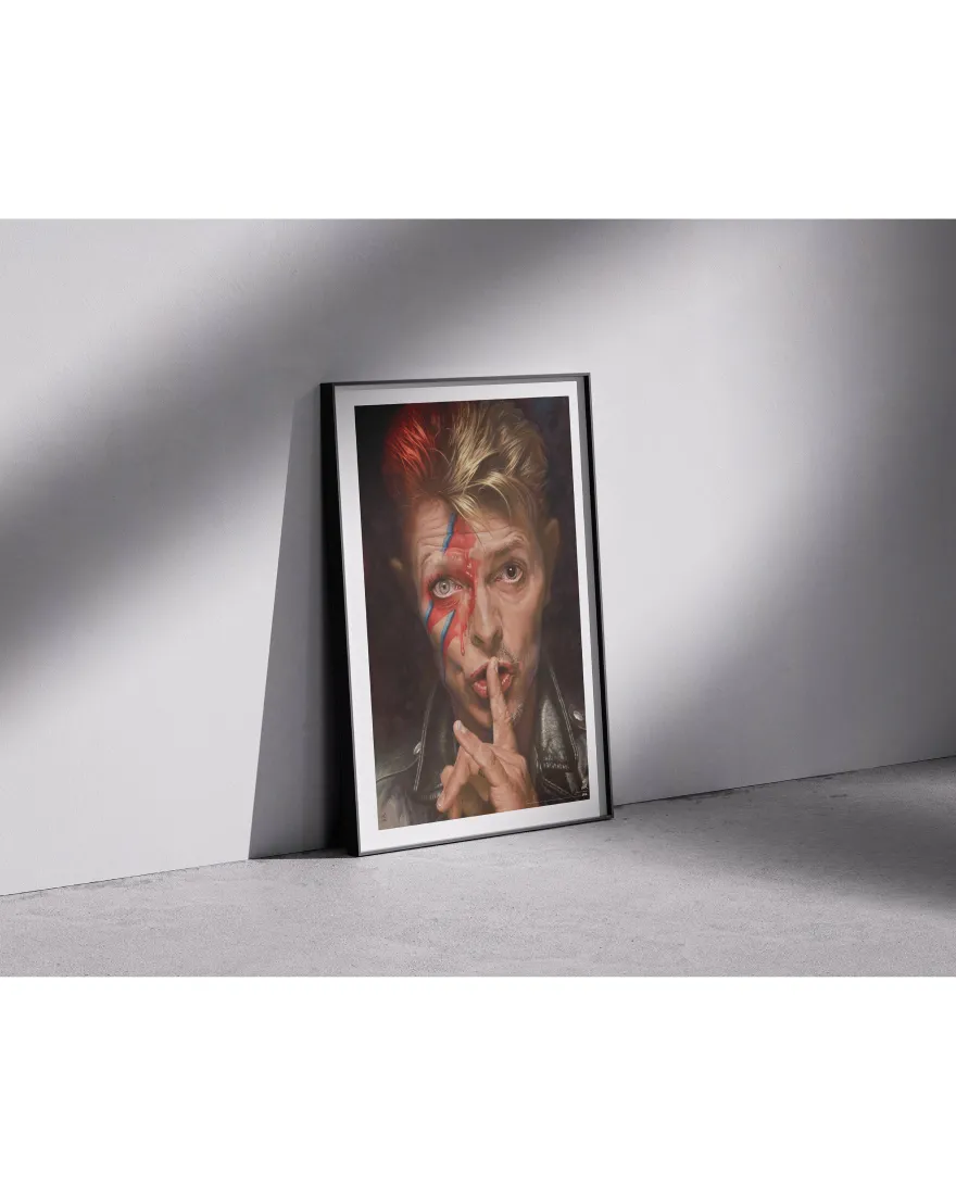 David Bowie Poster Sebastian Krüger Karikatur