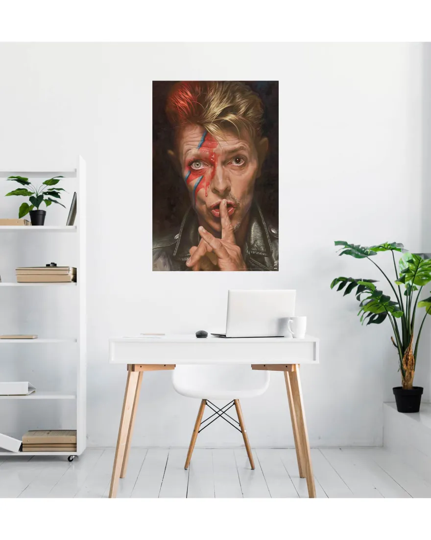 David Bowie Poster Sebastian Krüger Karikatur