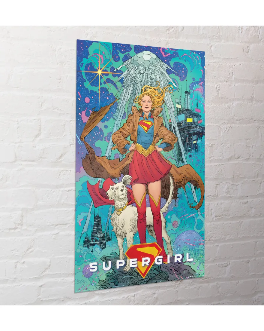DC Comics Poster Supergirl Comic Art