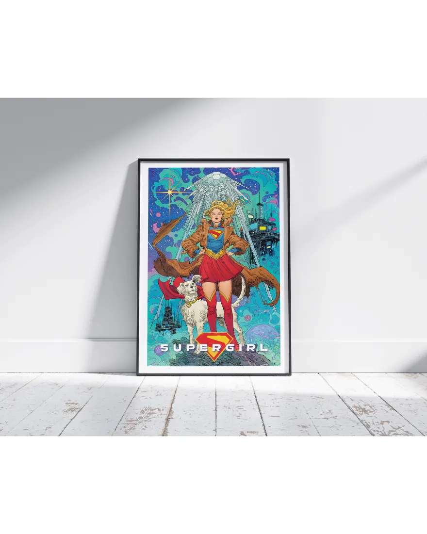 DC Comics Poster Supergirl Comic Art