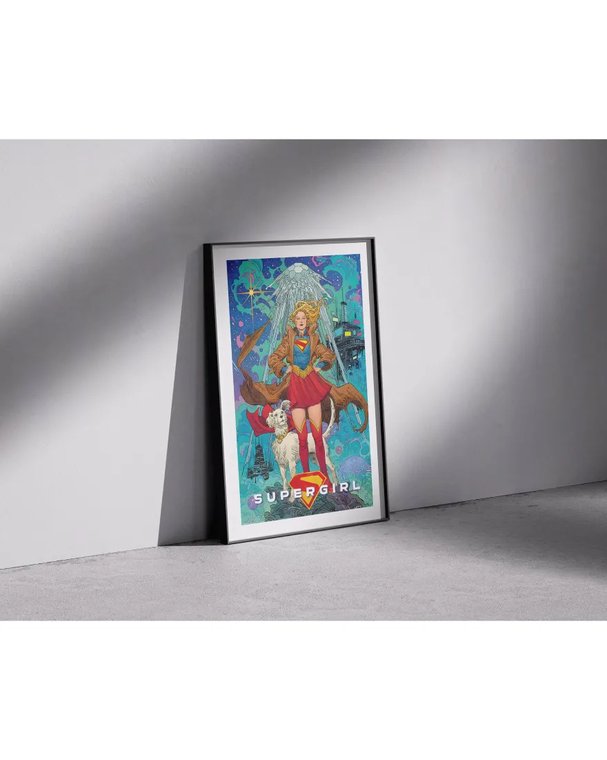 DC Comics Poster Supergirl Comic Art