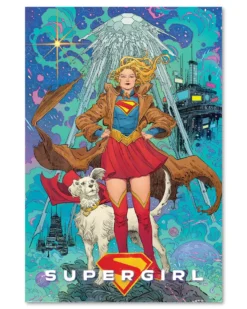 DC Comics Poster Supergirl Comic Art