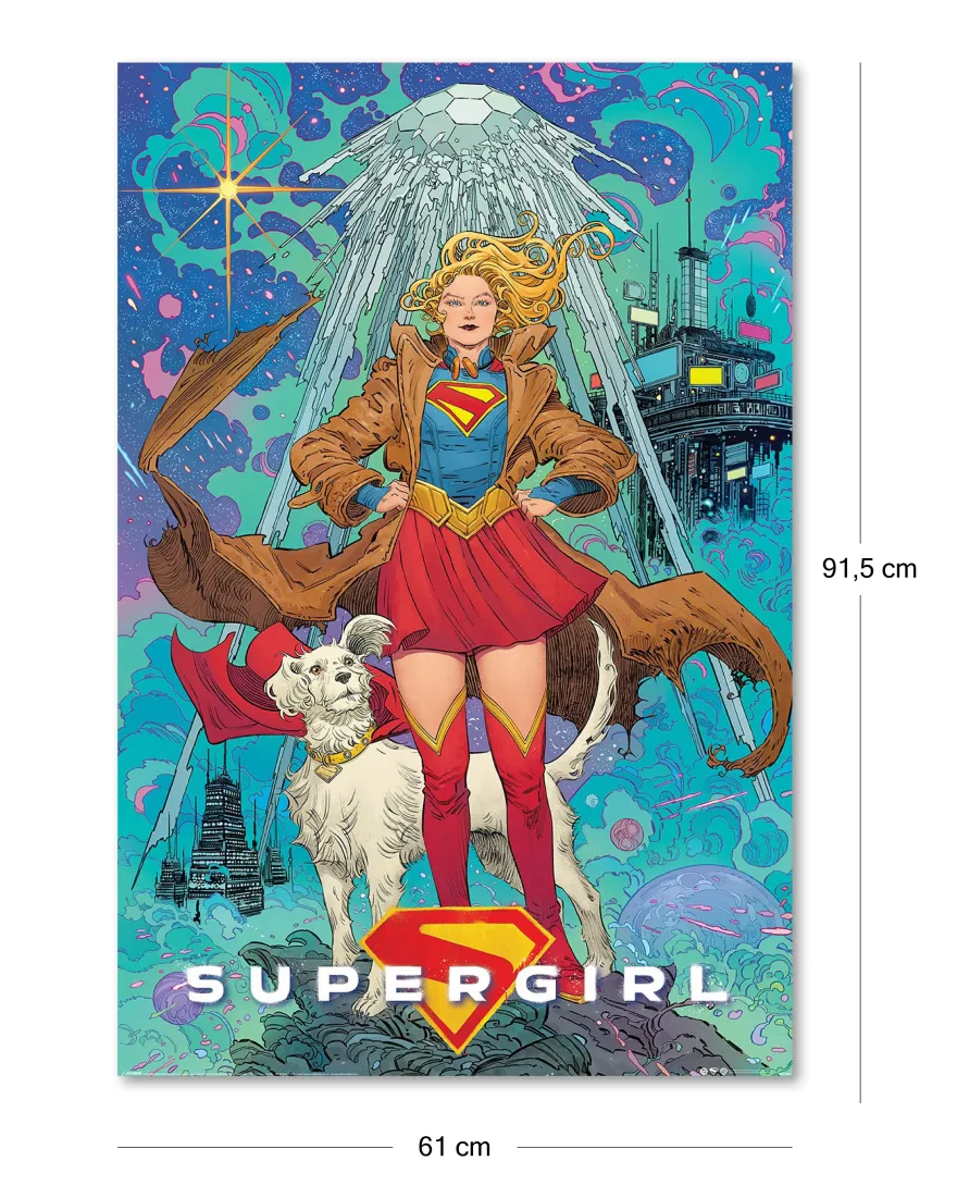 DC Comics Poster Supergirl Comic Art