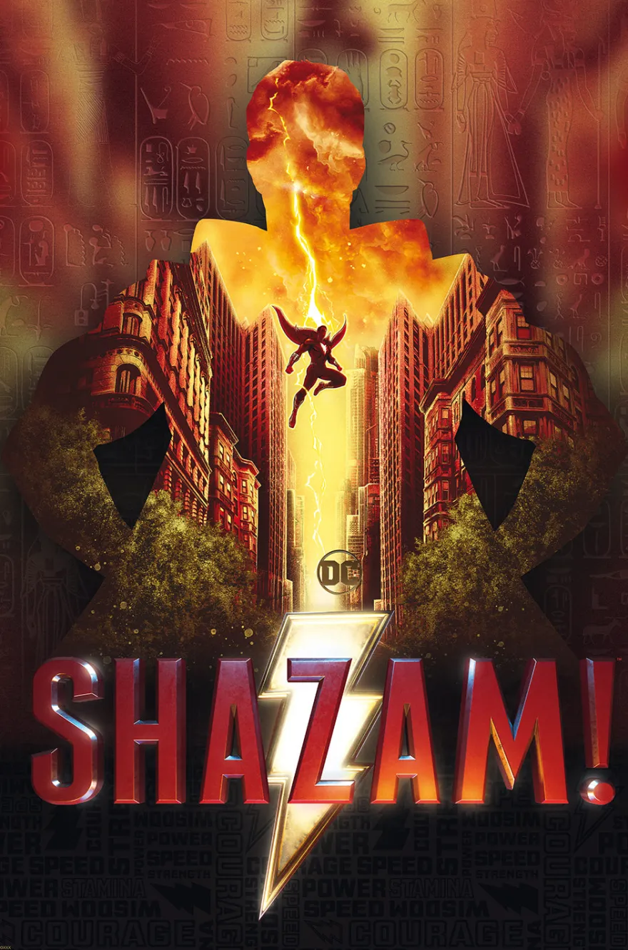 DC Comics Shazam! Poster Fury Of The Gods, DC Comics