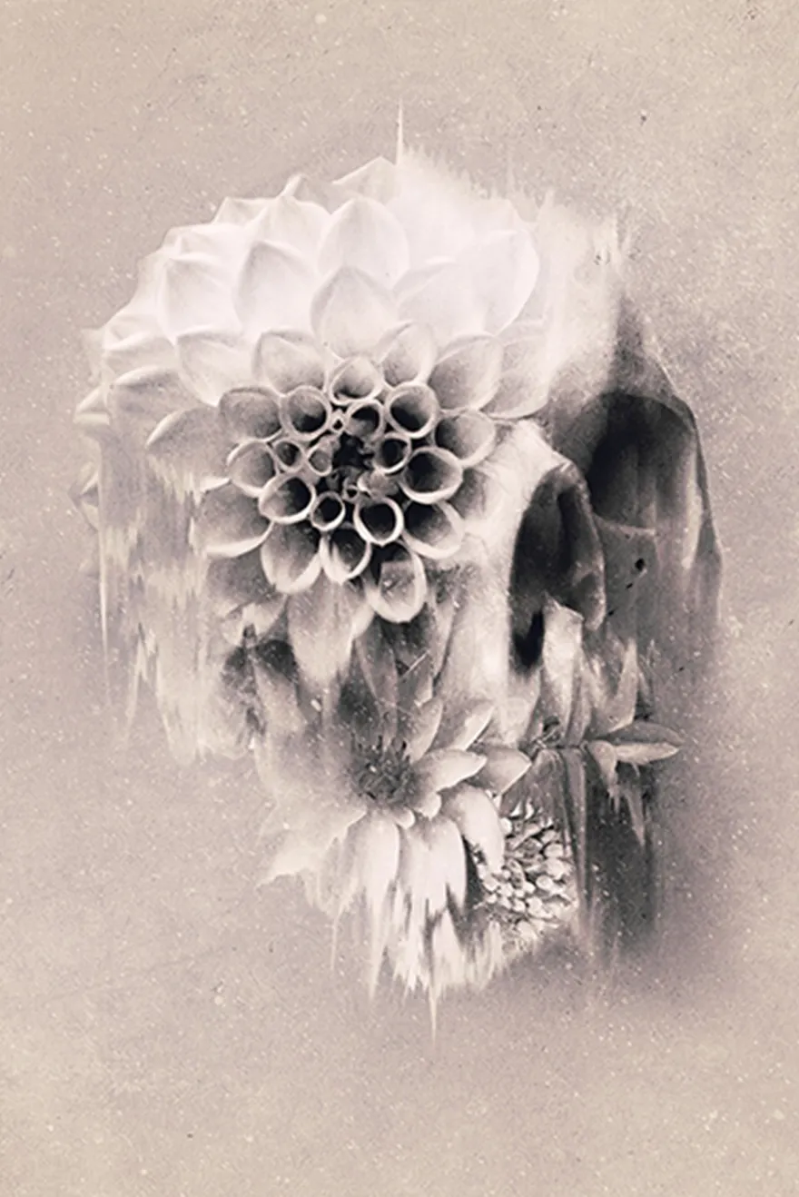 Decay Skull Poster Ali Gülec