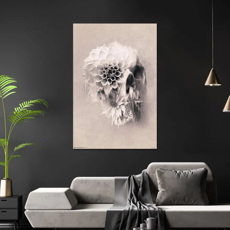 Decay Skull Poster Ali Gülec