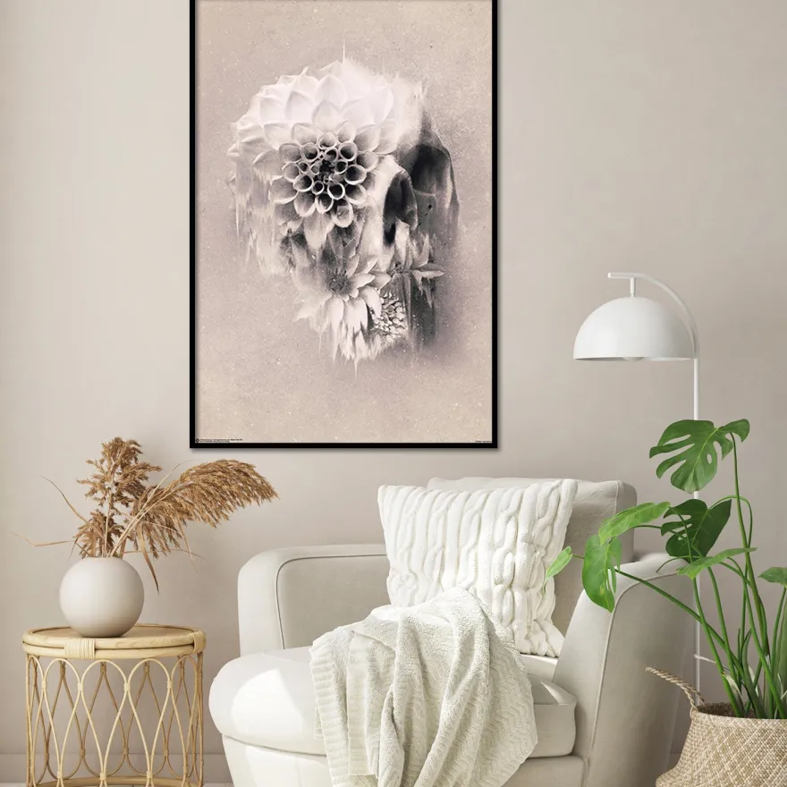 Decay Skull Poster Ali Gülec