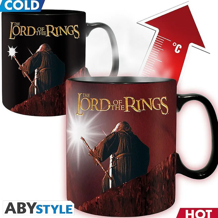 Der Herr der Ringe Thermo Effekt Tasse „You Shall Not Pass“ | Farbwechsel Kaffeebecher mit Gandalf Motiv | 460 ml