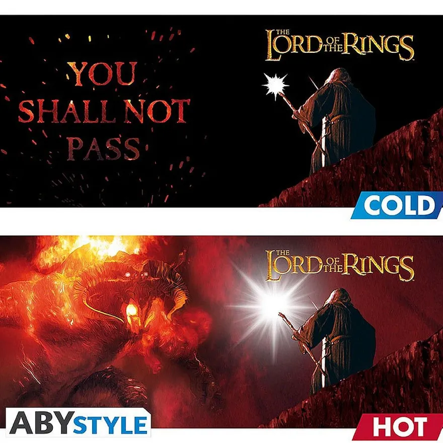 Der Herr der Ringe Thermo Effekt Tasse „You Shall Not Pass“ | Farbwechsel Kaffeebecher mit Gandalf Motiv | 460 ml