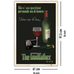 Der Pate Poster Weinflasche Sono con te ora