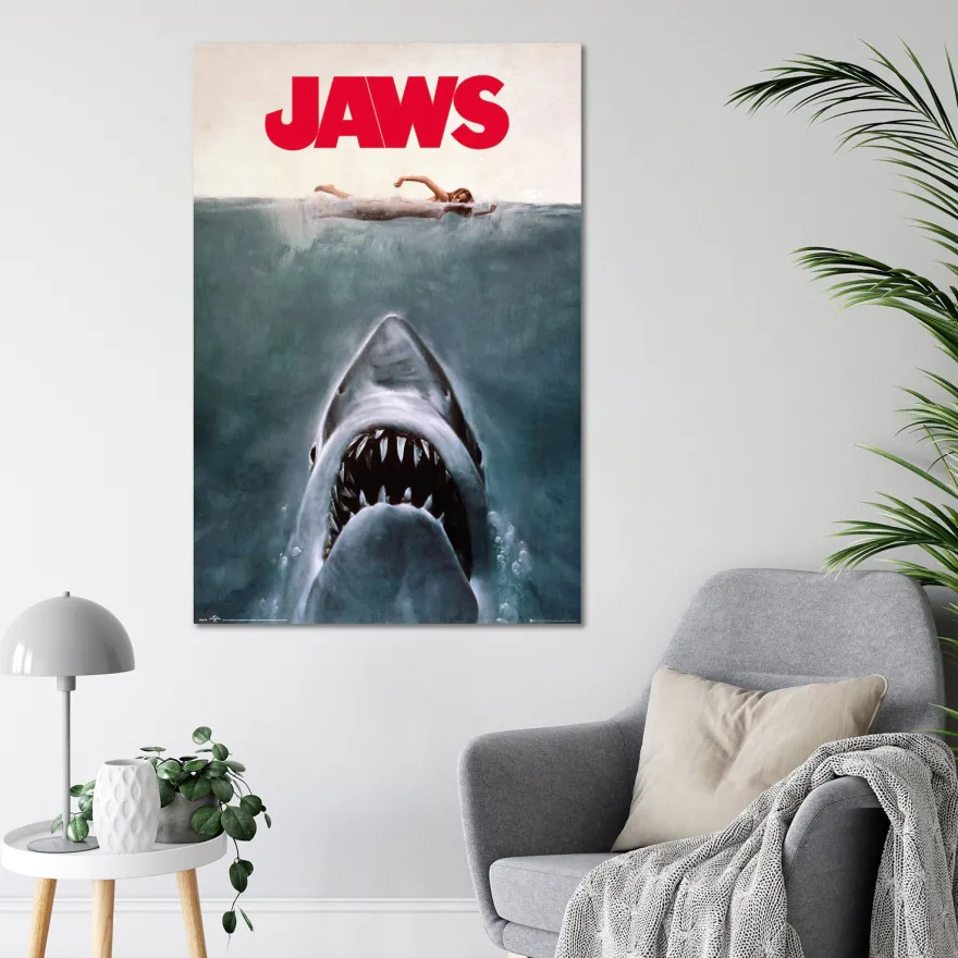Der Weiße Hai Poster Jaws Key Art