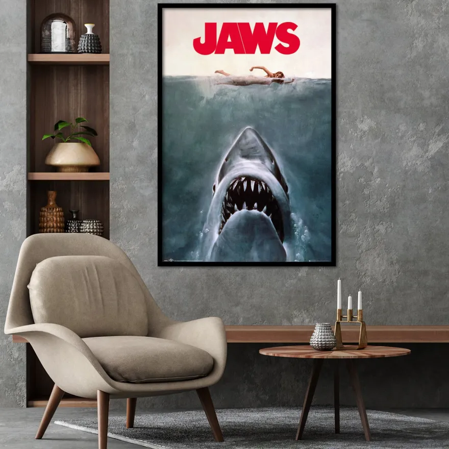 Der Weiße Hai Poster Jaws Key Art