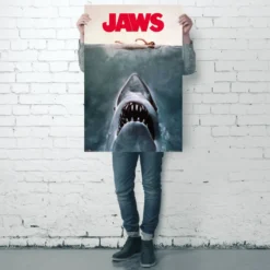 Der Weiße Hai Poster Jaws Key Art