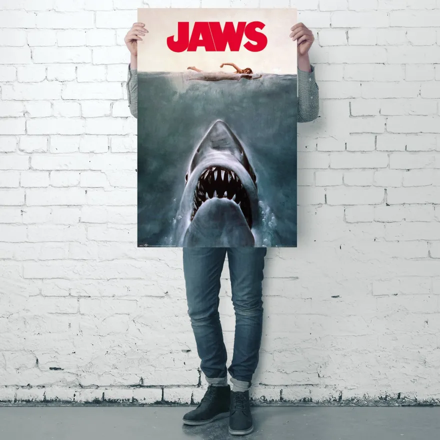 Der Weiße Hai Poster Jaws Key Art