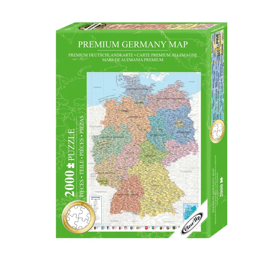 Deutschlandkarte Puzzle 2000 Teile, 68,8 x 96,6 cm