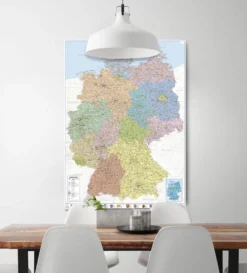 Deutschlandkarte XXL Poster Politische Landkarte 100x140