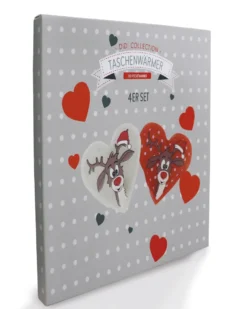 Didi Taschenwärmer Herzform 4er Set Rentier