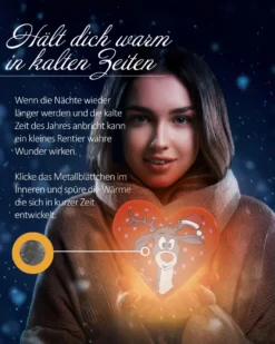 Didi Taschenwärmer Herzform 4er Set Rentier