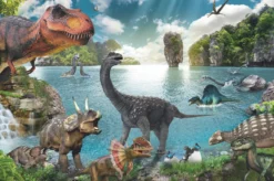 Dinosaurier Poster XL 170gr. Papier, glänzend