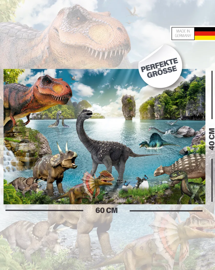Dinosaurier Schreibtischunterlage für Kinder 60x40cm