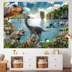 Dinosaurier XXL Poster 250 gr Papier, 100 x 140 cm