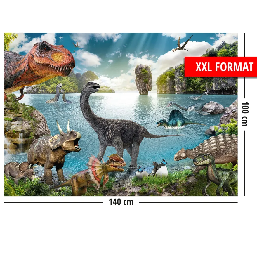 Dinosaurier XXL Poster 250 gr Papier, 100 x 140 cm