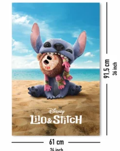 Disney Lilo & Stitch Poster Live Action Movie, Moana