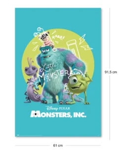 Disney Monsters, Inc. Poster Pixar