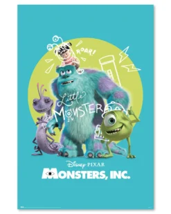Disney Monsters, Inc. Poster Pixar