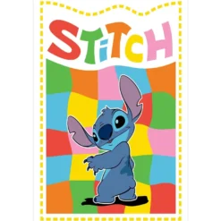 Disney Stitch Poster Chequered Stitch