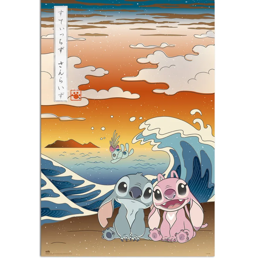 Disney Stitch Poster Japan