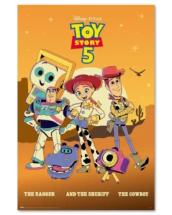 Disney Toy Story 5 Poster | Pixar | The Ranger, The Sheriff and The Cowboy | 61x91,5 cm