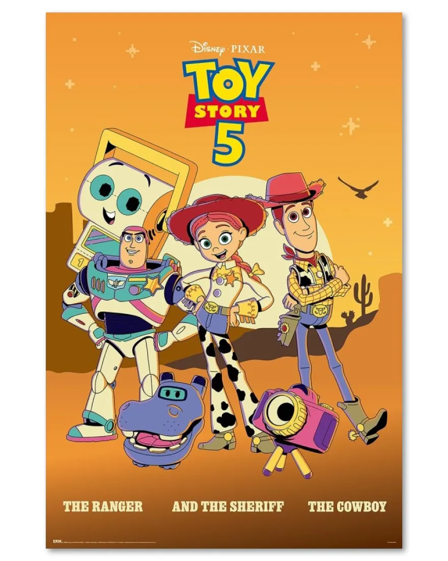 Disney Toy Story 5 Poster | Pixar | The Ranger, The Sheriff and The Cowboy | 61x91,5 cm